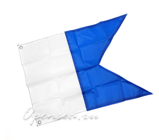 Флаг Альфа синий 30 х 40