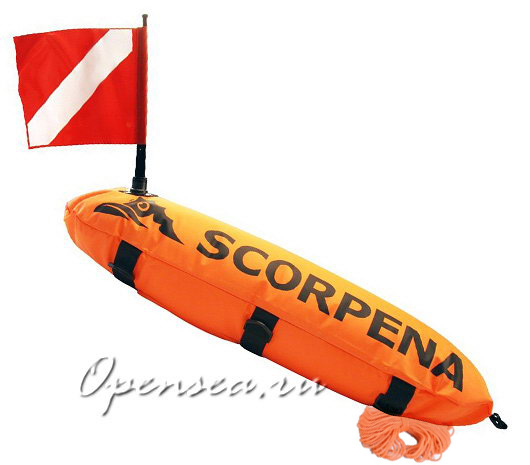 Буй для подводной охоты Scorpena B двойной длинный