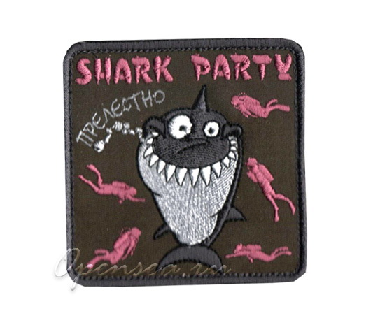 Шеврон на липучке Shark Party Акула