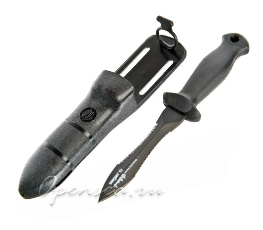 Нож для подводной охоты Тургояк стропорез, тефлоновое покрытие