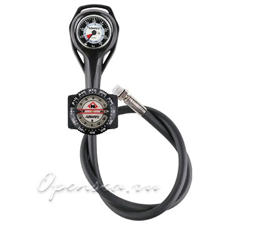 Консоль Aquatec двухприборная (манометр 400 бар + компас)