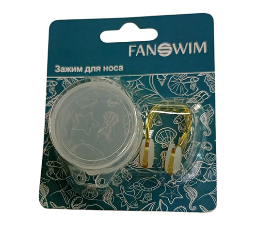 Зажим для носа Fanswim оранжевый