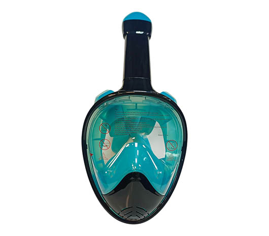 Cнорклинг маска FreeBreath SX с креплением под Go Pro полнолицевая, р.S-M, чёрно-бирюзовый