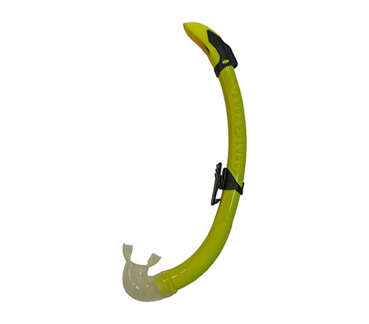 Трубка Aqualung - Technisub Аквилон прозрачный силикон, жёлтый