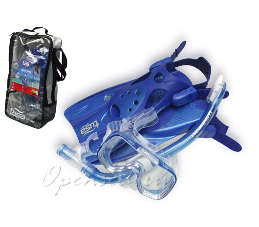 Комплект детский TUSA Sport: маска Mini Kleio + трубка USP-140 + ласты UF0103