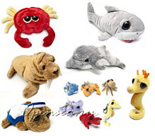 Морские игрушки – мягкие животные 