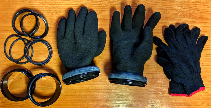 Сухие перчатки с системой колец DDS